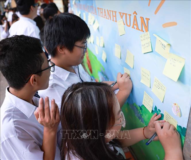 The Serendipity 2026 mang đến cho tân học sinh khối 10 nhiều trải nghiệm mới và những khoảnh khắc đầu tiên đáng nhớ dưới mái trường THPT Trần Phú - Hoàn Kiếm. Ảnh: Thanh Tùng - TTXVN